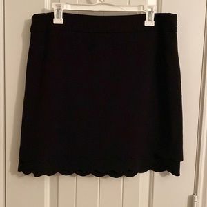 Loft black mini skirt